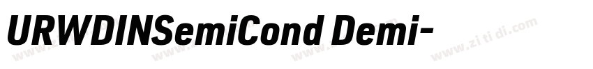 URWDINSemiCond Demi字体转换